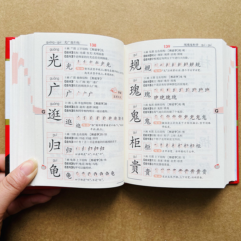 正版小学生专用全笔顺规范字典图片