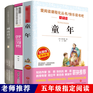 童年书高尔基城南旧事林海音呼兰河传萧红著正版原著完整版小学生四年级五年级六年级下册课外阅读必读书籍6年级必读经典书目读物