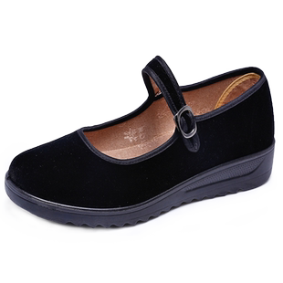 赛格女布鞋老北京旗舰店正品方口女士春秋新款厨房专用防滑女鞋