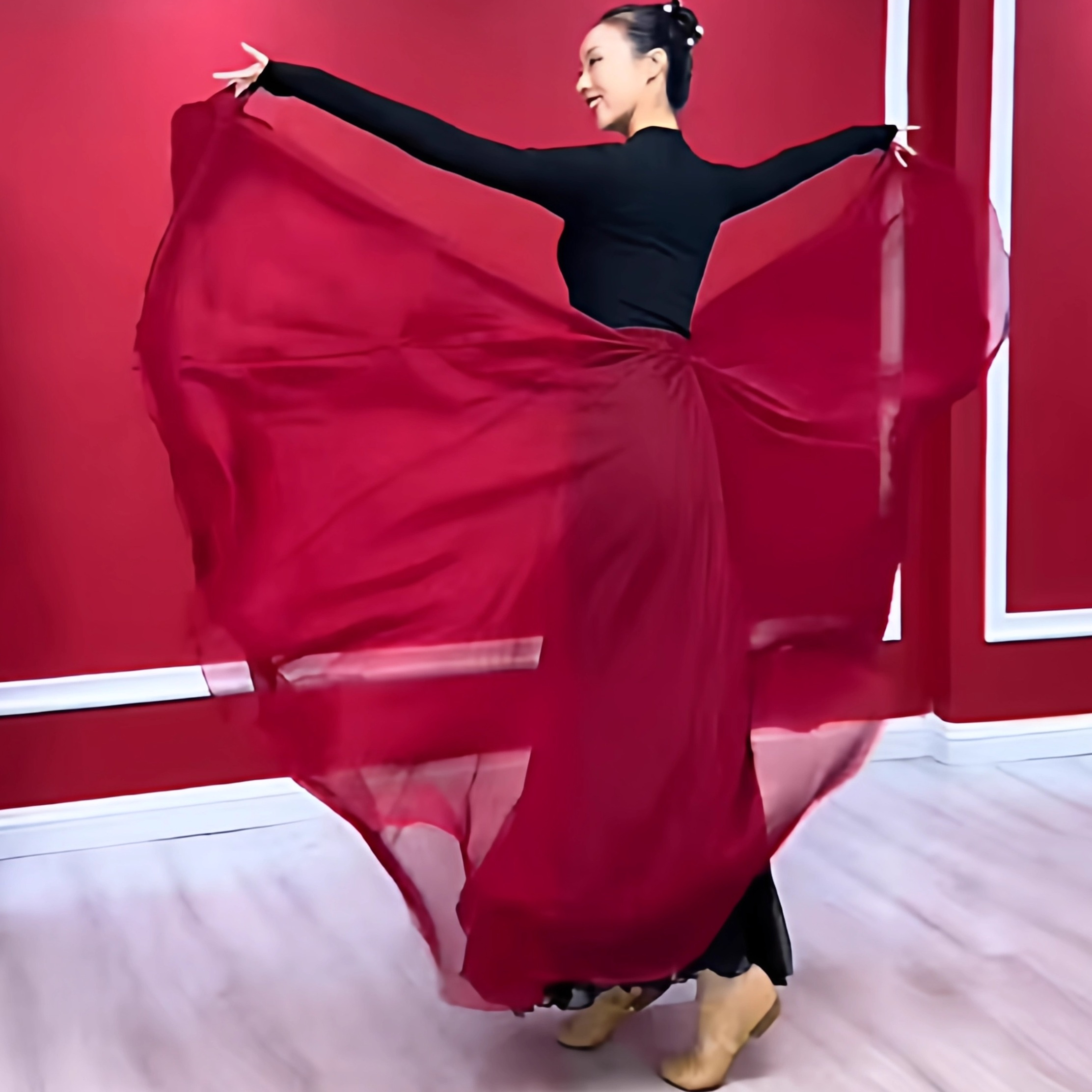 二十年在相会大摆裙720度两面穿