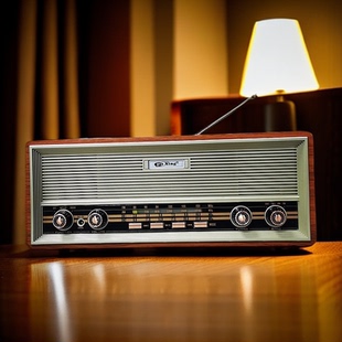 出欧美台式收音机调频中波短波蓝牙音箱立体声双声道插卡音箱