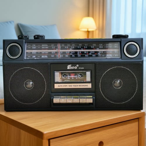 双声道立体声收录机收音机磁带机卡带机转录U盘蓝牙插卡立体声强