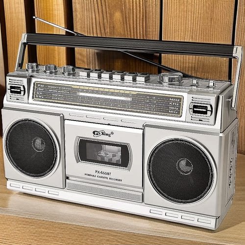 复古怀旧磁带机录音机卡带机收音机蓝牙插卡音箱充电户外音响