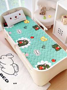 A类牛奶绒幼儿园专用床垫薄婴儿童床午睡冬季 保暖学生拼接床褥子