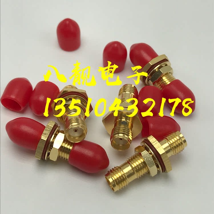 SMA-KKY纯铜精诚射频AP直通头 高频SMA母转母工业级RF防水信号头