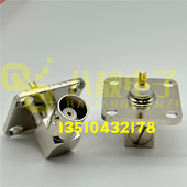 BNC 大法兰盘弯头Q9视频座 KWF射频连接器Q9母座90°弯头带四方板