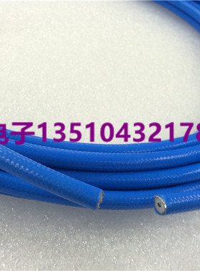 RG401蓝色-5半柔线50欧姆高频6G电缆线 50-5蓝色半柔金属单芯线