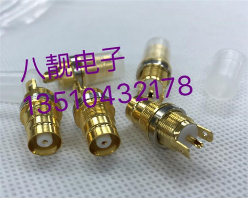 L9-KE2兆L9带螺母固定插座75欧DDF信号座L9-KY射频同轴2M连接器