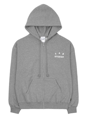 IAB STUDIO Zip-Up Hoodie潮牌男女秋冬纯棉拉链连帽卫衣