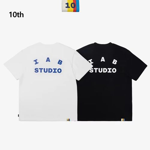 10th IAB STUDIO韩国潮牌10周年短袖男女同款衣服圆领T恤上衣