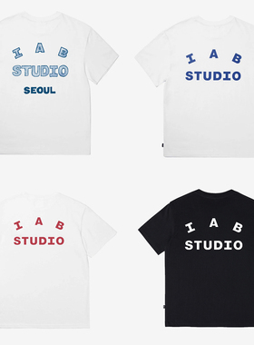 25 SEOU IAB STUDI潮牌短袖基础百搭男女同款小众圆领T恤