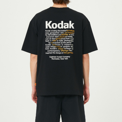 潮牌Kodak/柯达纯棉春夏休闲短袖上衣逛街情侣圆领T恤