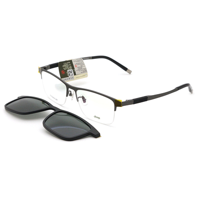 正品套镜JEEP/吉普眼镜半框男士