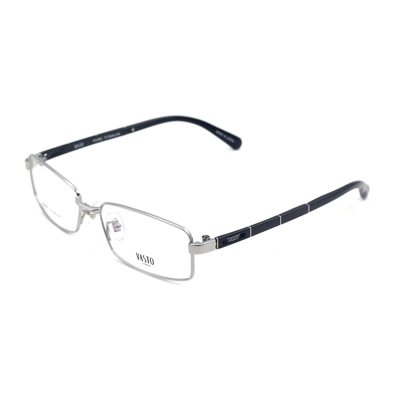 真品vasto华斯度眼镜框v0113(m) 男超轻纯钛全框近视镜架商务休闲