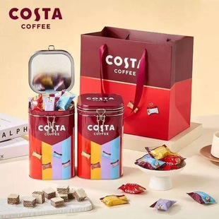 Costa咖世家混合威化180g伴手礼年货340g礼盒集采饼干巧克力团购