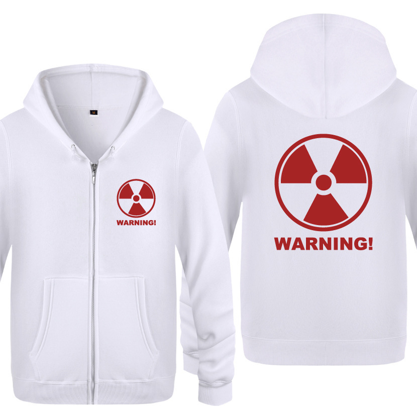2018抓绒男式拉链卫衣 生活核辐射创意个性 Ebay速卖通爆款