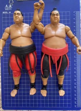 wwee美泰摔跤人偶 横冈 横岗YOKOZUNA横纲 萨摩亚家族 日本相扑