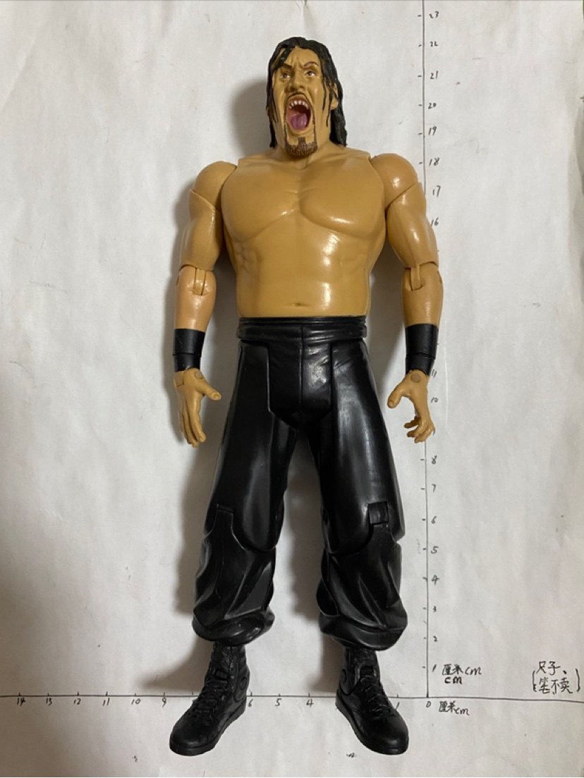 wwe 巨人卡里 the great khali 关节可动 jakks 摔跤人偶玩具手办