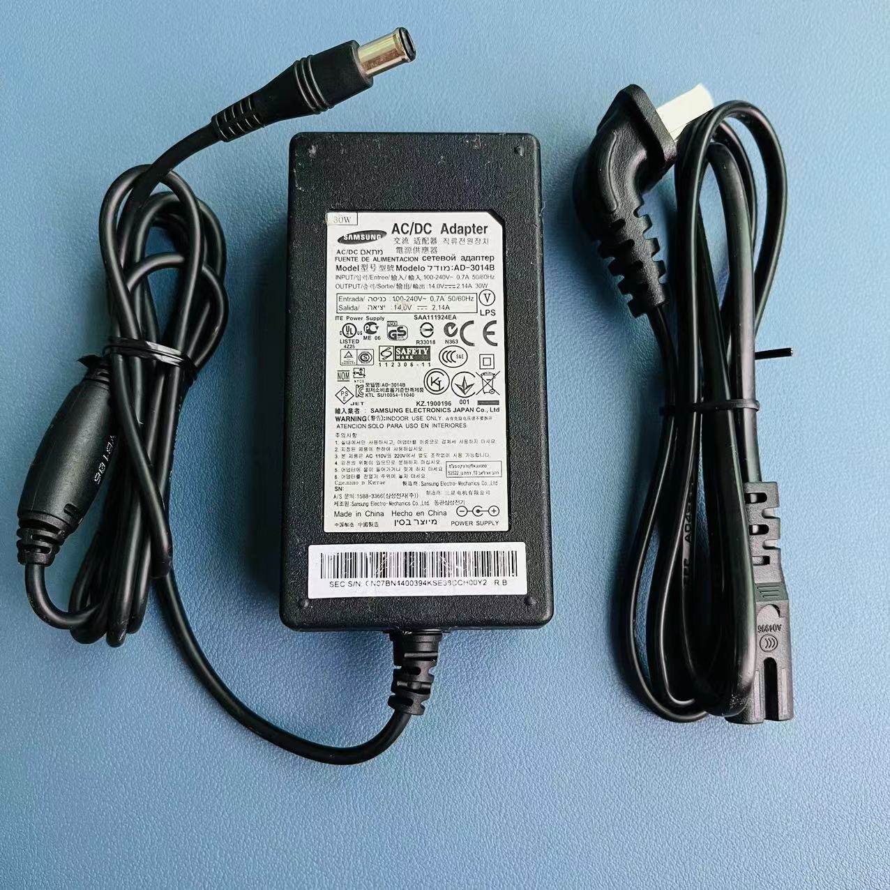 库存原装三星14v2.14a电脑液晶显示器电源适配器30瓦送线AD-3014B