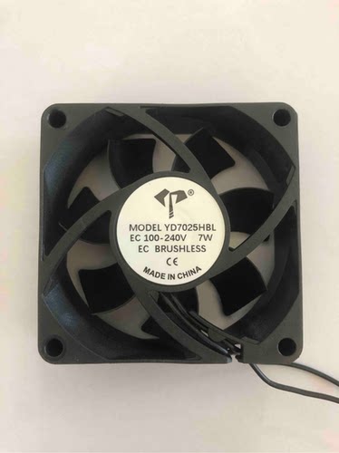7025 100-240V 7W EC BRUSHLESS YD7025HBL 7CM散热风扇