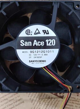 三洋Sanyo 9G1212G1011 12V 0.98A 12038 12CM 12025机箱散热风扇