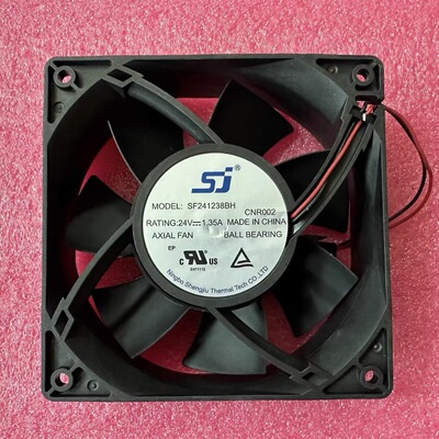 全新 SJ/生久 SF241238BH 24V 1.35A 12CM 变频器散热风扇