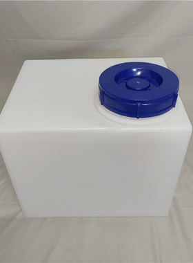 加厚食品级70斤长方形净水设备塑料水桶30L白色实验室纯水机水箱