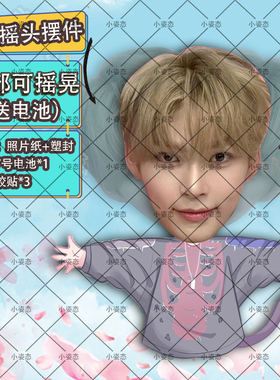 成韩彬摇头摆件趣味摆件头部自动摇摆定制摆件电动摆件抖音diy