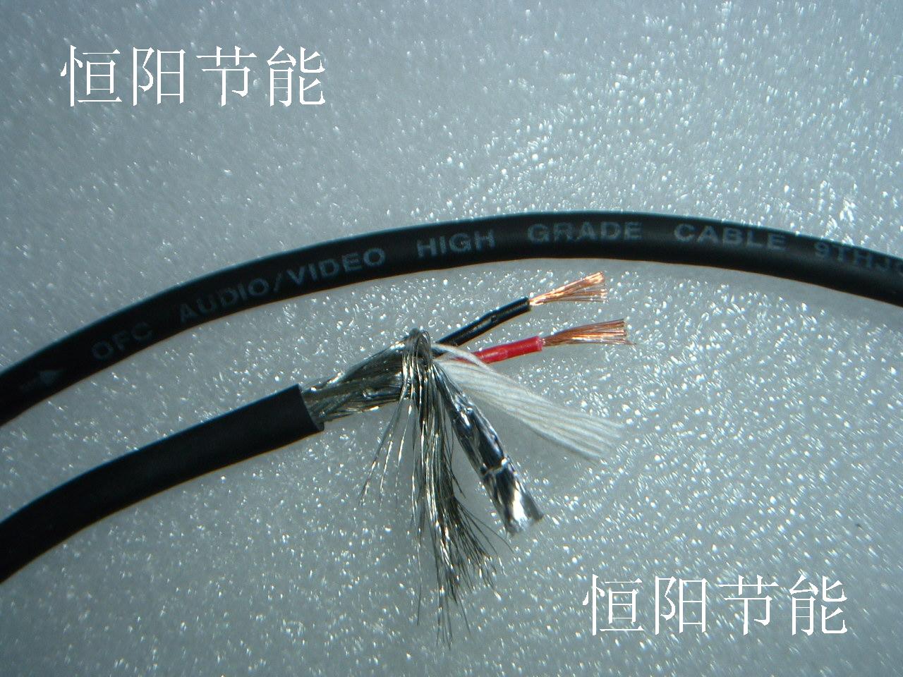 双层屏蔽2x0.3平方音频线柔镀锡