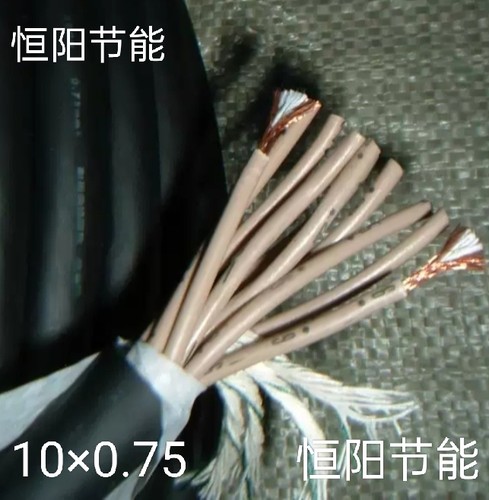 日本chugoku进口10芯0.75平方电缆线电源线机床拖链高柔耐折耐油