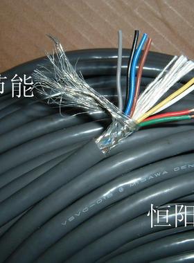 6.3日本进口MISAWA 8芯0.2平方屏蔽线机床信号控制线 连接线 特软