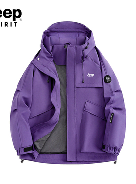 JEPP吉普冲锋衣户外防风保暖耐磨工装外套