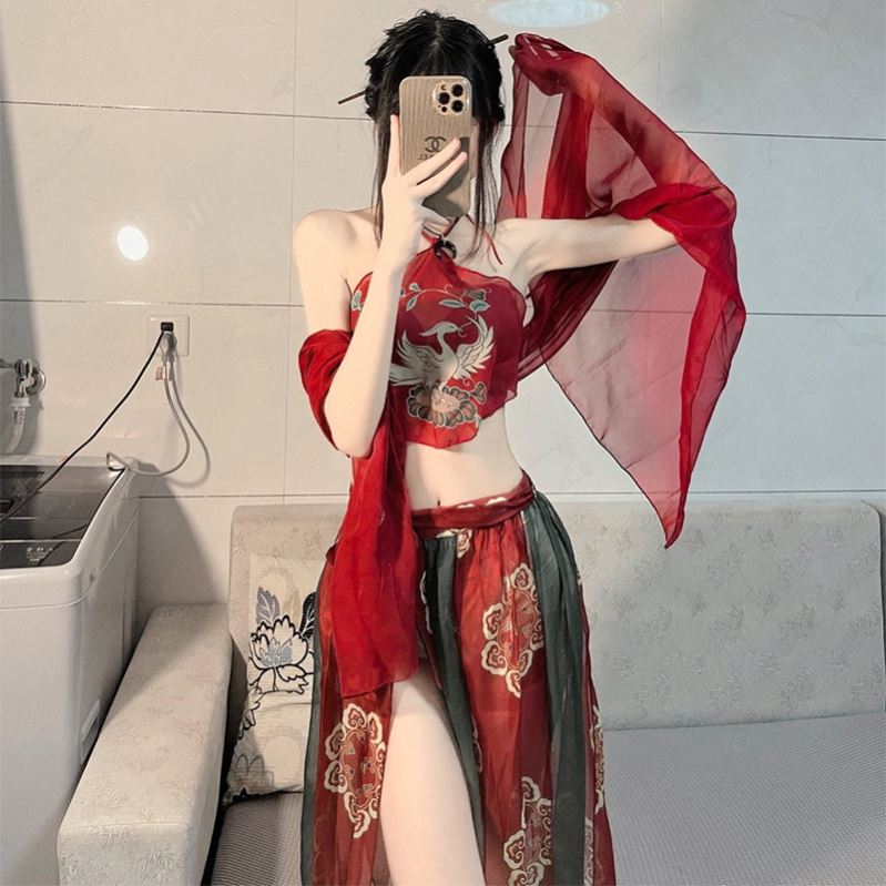 中式风格制服cosplay性感国潮古风汉服纯欲制服诱惑情侣套装