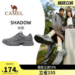 【光影】骆驼户外运动鞋女秋冬爆款厚底老爹鞋跑步鞋百搭休闲鞋男