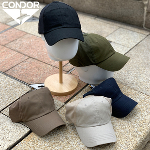 CONDOR可调节网眼战术帽纯棉四季款头围大帽檐透气防晒鸭舌帽男