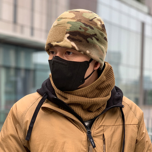 美国多地形色国产抓绒帽