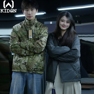 KIDON户外战术双面棉服男新款冬季保暖3M新雪丽棉外套防风防泼水