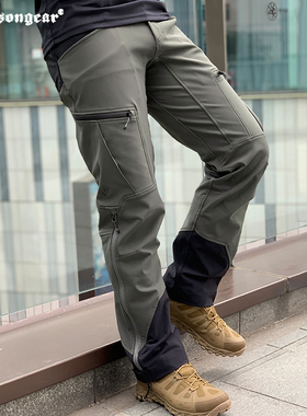 爱默生鹈鹕软壳加绒裤户外耐磨长裤秋冬冲锋裤防水保暖透气战术裤