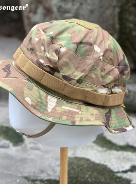 爱默生战术奔尼帽男防晒夏季短檐圆边帽子户外钓鱼透气渔夫帽