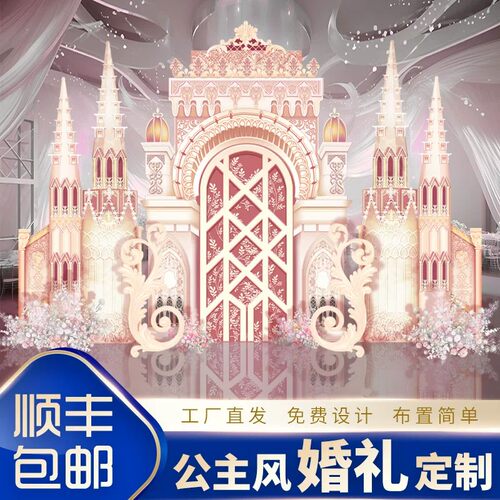 城堡主题KT板生日求婚装饰墙