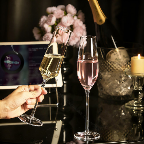 轻奢香槟杯一对法式高脚起泡酒杯