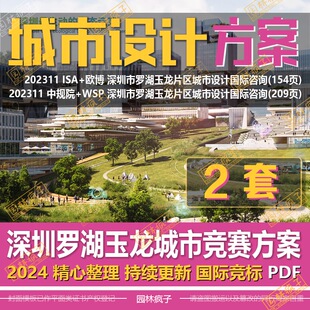 WB768 深圳市罗湖玉龙片区城市设计国际咨询竞赛设计方案规划文本