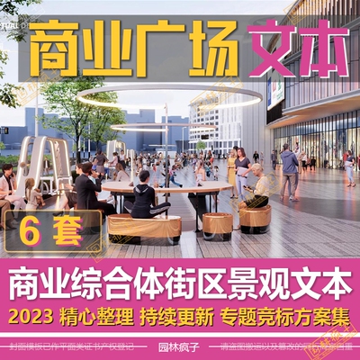 WB208-2022现代商业景观设计文本商业广场综合体步行街区方案文本