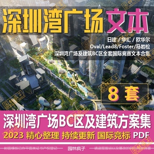 WB572 深圳湾文化广场国际竞赛方案合集城市设计竞赛规划方案文本