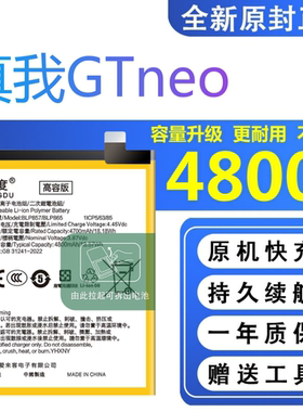 适用真我GTneo电池原装RMX3031正品realme大容量手机BLP865电板