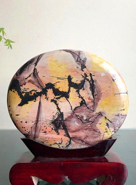 中式风摆件天然奇石