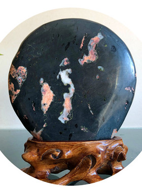 风水玄关招财摆件天然奇石