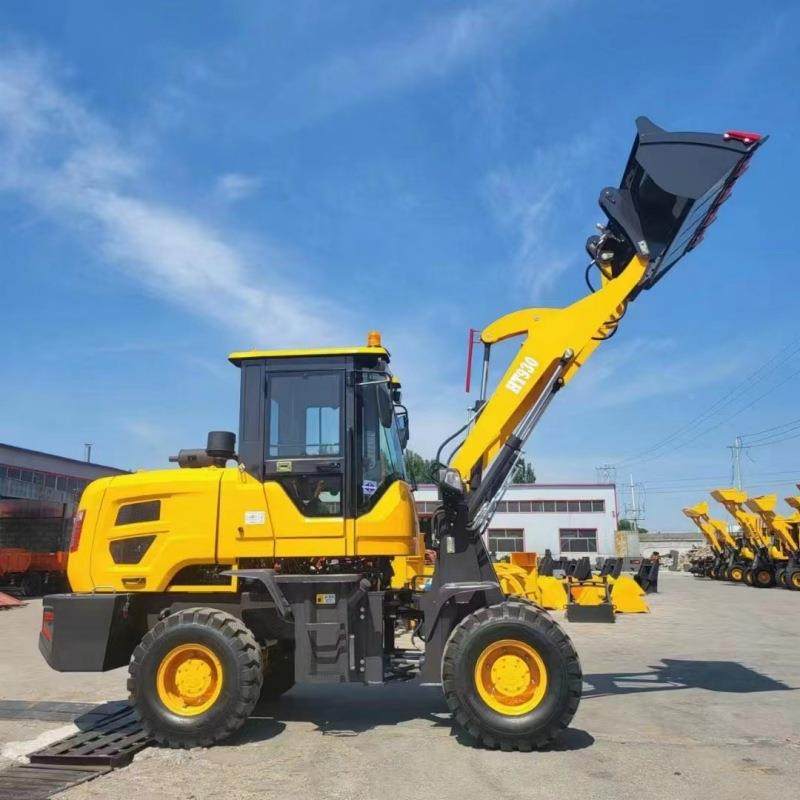 工虎厂货源HT90型矮脚装载 四驱液压铲71车四轮前卸式推3土机机现