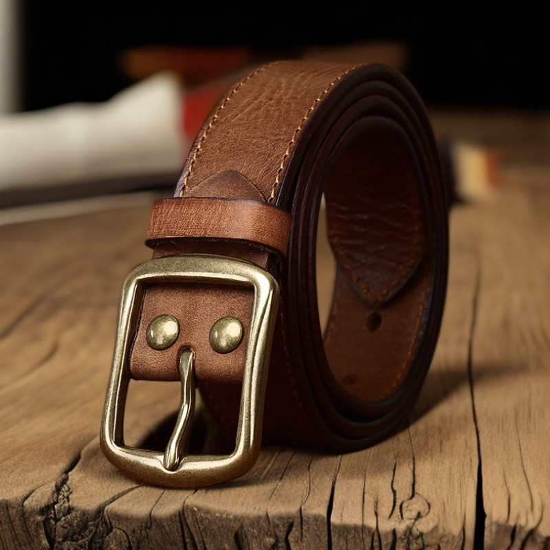 手工美式复古头层牛皮男女士百搭休闲皮带真皮针扣牛仔裤腰裤带,服饰配件/皮带/帽子/围巾,腰带/皮带/腰链,淘宝优惠券,粉丝福利购,淘宝优惠卷