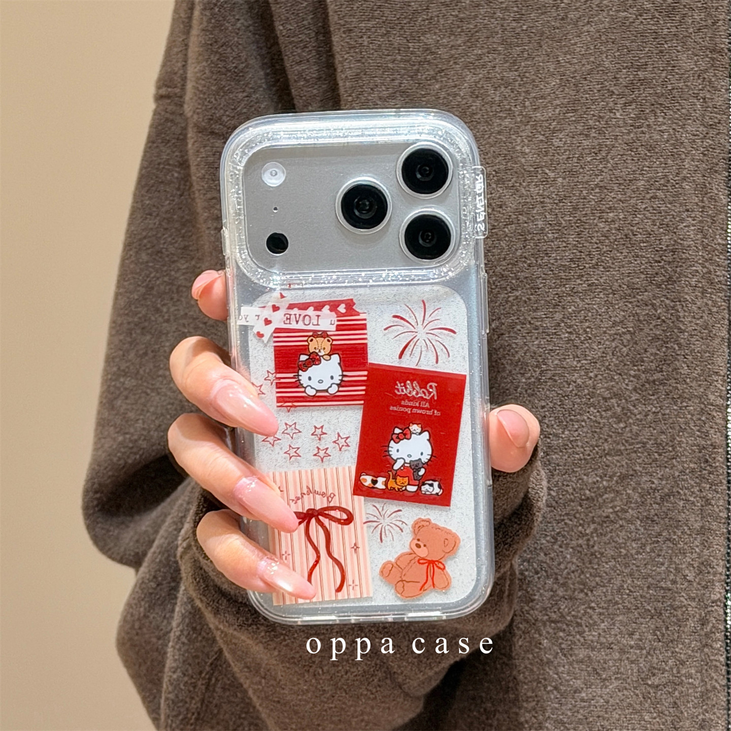 可爱卡通猫咪蝴蝶结小熊适用苹果16promax手机壳iphone17新款15pro少女14双层闪粉全包13保护套,3C数码配件,手机保护套/壳,淘宝优惠券,粉丝福利购,淘宝优惠卷